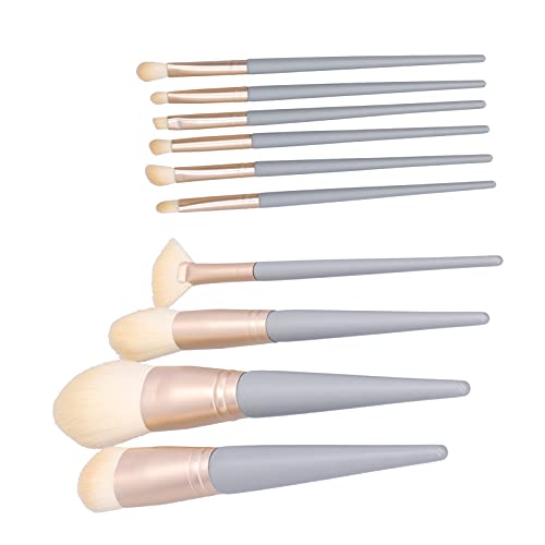 10-teiliges Make-up-Pinsel-Set für Rouge, Lidschatten, Augenbrauen, Highlights mit Hochwertigen Faserborsten von ZJchao