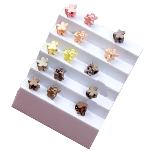 100 Stück Kleine Haarspangen, Bezaubernde Mini-Haarklammern mit Leuchtenden Farben, Leichtes Haar-Accessoire für Mädchen (E) von ZJchao