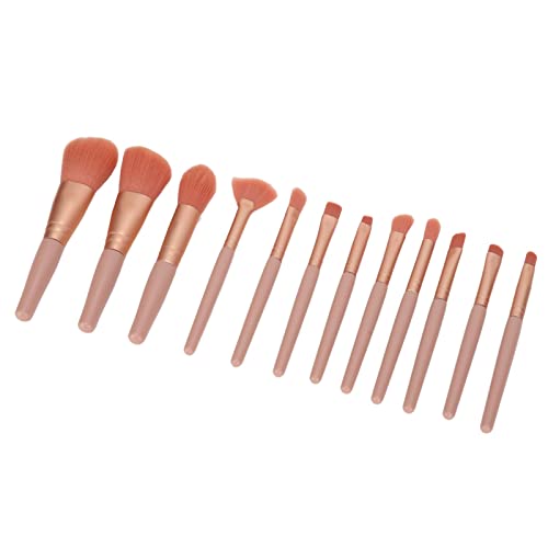 12-Teiliges Make-Up-Pinsel-Set, Concealer, Eyeliner, Augenbrauenkontur, Tragbarer Make-Up-Pinsel FüR Concealer, Lidschatten, Make-Up von ZJchao