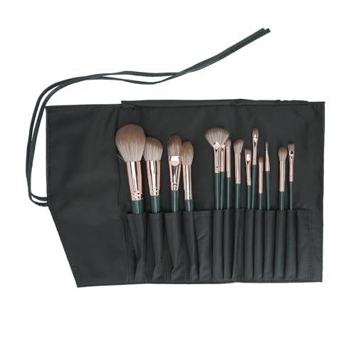 14-teiliges Make-up-Pinsel-Set, Weiche und Langlebige Pinsel Zum Verblenden, Konturieren, Lidschatten, Kunstfaserhaar-Metallgriff, Leicht zu Reinigen, für von ZJchao