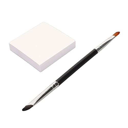 2 Stück Make-up-Paletten-Kit, Papier Sichel-Eyeliner-Pinsel mit Doppeltem Ende von ZJchao