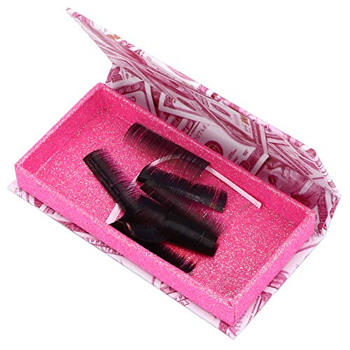 2 Stück Packung mit falschen Wimpern, rechteckige Wimpernmagnet-Aufbewahrungsboxen Leerer Organizer für falsche Wimpern(Rosa) von ZJchao