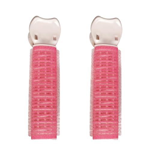 2 Stück Voluminöse Haarspange, Professionelles Styling-Werkzeug für Damen und Mädchen, Volumen, Flauschige Haarwurzel-Clips, Styling, Clip-Set, Mehrere Anwendbare Orte (PINK) von ZJchao