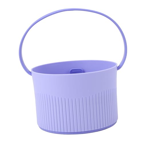 3-in-1 Make-up-Pinsel-Reinigungsschale, Organizer mit Trockenhalter für Make-up-Pinsel, Schwämme, Puderquasten, Lila, Make-up-Pinselreiniger, Make-up-Pinsel-Re von ZJchao