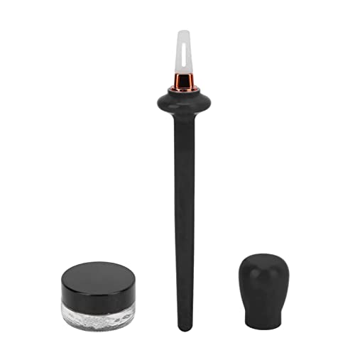 3-teiliges Set Silikon-Eyeliner-Pinsel-Applikator-Werkzeug, Hautfarbenes, Wasserdichtes 4-g-Pinsel-Zeichnen-Eyeliner-Hilfsmittel für Make-up-Künstler(Schwarz) von ZJchao