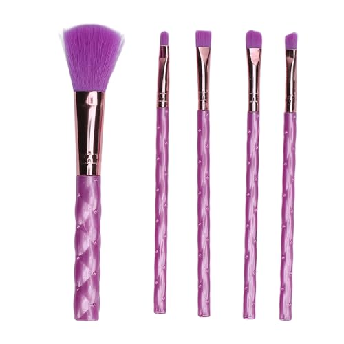 5-teiliges Make-up-Pinsel-Set, Multifunktionales Rouge-Lidschatten-Pinsel-Set mit ABS-Griff, Professionelle Make-up-Anwendungswerkzeuge, Leicht zu Reinigen und zu Pflegen, Weich von ZJchao