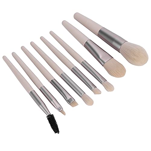 8-teiliges Lidschatten-Pinsel-Set für Augenbrauen, Lippen, Make-up, Kosmetik-Werkzeug mit Aufbewahrungstasche – Weiches und Volles Haar, Ergonomisches Design, Hochwertiges von ZJchao