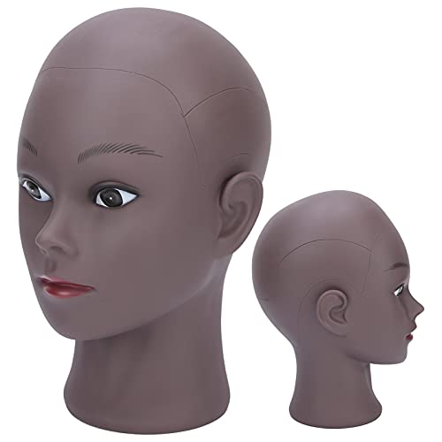 Afrikanischer Mannequin-Kopf, Schwarze Frauen, Hut, Perücke, Schmuck, Präsentation, Übung, Afrikanischer Kahler Puppenkopf für Präsentation, Übung, Flechten, Styling, Training, von ZJchao