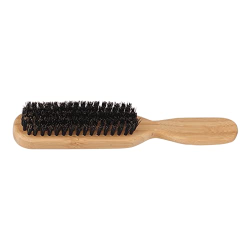Bartbürste für Männer, Bambusgriff, Weiche Borsten, Styling-Reinigungswerkzeug für den Friseursalon von ZJchao