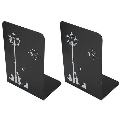 Buchstütze aus Schwarzem Stahl mit Rutschfesten Schaumstoffpolstern, Moderne, Verstellbare Buchstützen aus Metall Zum Organisieren von Büchern, Zeitschriften, Ordnern und (Liebe Buchstütze aus Schwarzem Stahl mit Rutschfesten Schaumstoffpolstern, Moderne, Verstellbare Buchstützen aus Metall Zum Organisieren von Büchern, Zeitschriften, Ordnern und (Liebe von ZJchao