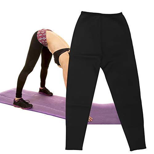 Damen Sauna Anzüge Mode Einfarbige Hose Hohe Taille Elastisch Gelb Futter Lässig Yoga Körperform Abnehmen Fitnesshosen Lange Hosen zum Abnehmen Abnehmen(XL) von ZJchao