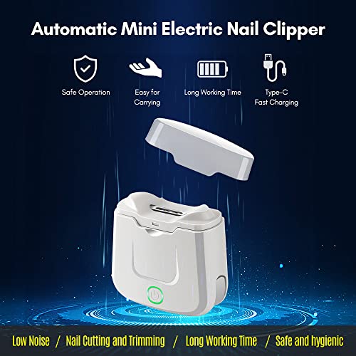 Elektrischer Nagel Clipper, Baby Nagel Trimmer Elektrischer Trimmer Clipper Wiederaufladbare Elektrische Nagelschneider für Erwachsene Senioren Frauen Männer Männer von ZJchao