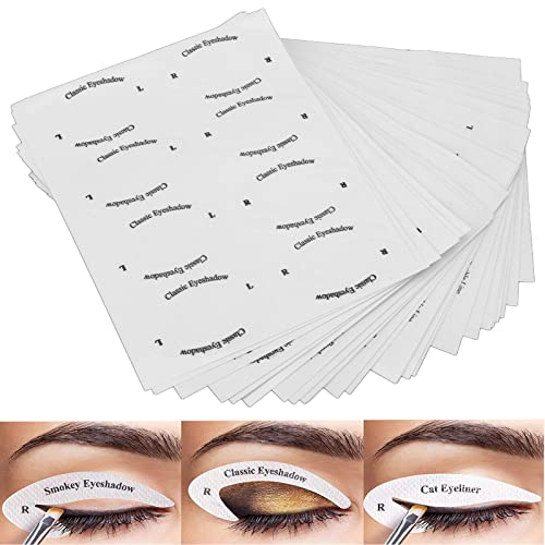 Eyeliner-Schablone, Lidschatten-Schablonen, Professionelle Augen-Make-up-Vorlage, Schnelles Make-up-Tool für Anfänger, Eyeliner-Schablonen-Set von ZJchao