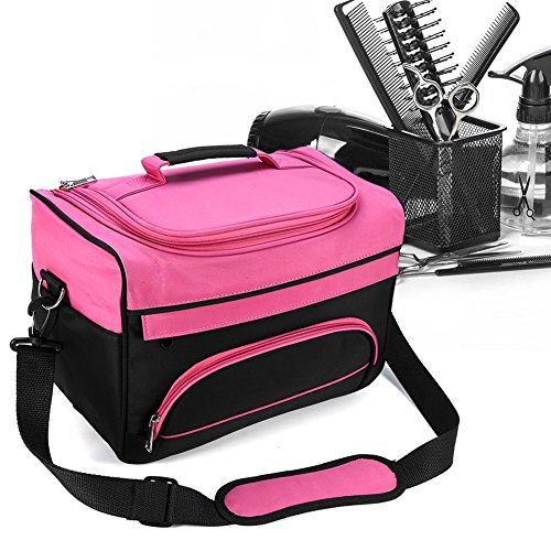 Tragbare Friseurtasche, professionelle Friseur-Werkzeugtasche, Salon Werkzeugtasche Große Kapazitäts mit Schultergurt Haar Stylist Tasche für Ausrüstung Friseur Tasche, Kosmetik-Organizer von ZJchao