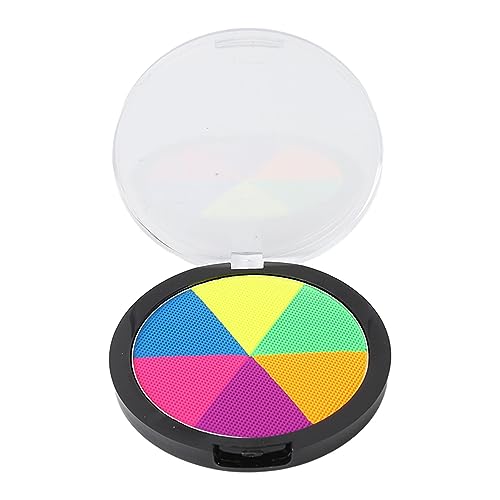 Gesichtsbemalungspalette, 6 Farben Fluoreszierende Wasseraktivierte Make up Palette Neon Gesichts und Körperbemalungspalette für Kinder Ideal für Partys Easter Halloween von ZJchao