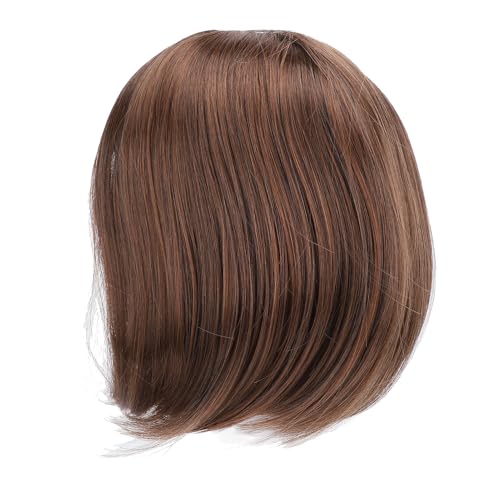 Hellbraune Perücke, Kurzhaarperücke, Kunsthaarperücke für Damen mit Weicher Textur, Atmungsaktivem Futter für Partys, Rollenspiele, Hochtemperaturfasern von ZJchao