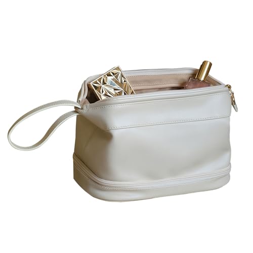 Kosmetiktasche mit Großem Fassungsvermögen, Vielseitige Organisation, Tragbare Make-up-Tasche für Reisen, Geschäftsreisen von ZJchao