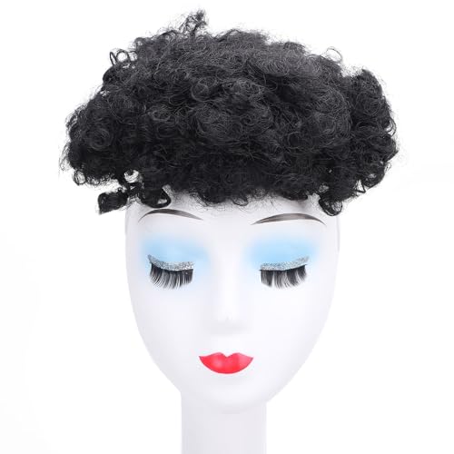 Kurze Lockige Dutt-Pferdeschwanzverlängerung, Unordentlicher Hochtemperaturfaser-Haarknoten für Frauen, aus Kunsthaar, Einfach Auftragen für Einen Mühelosen Look von ZJchao