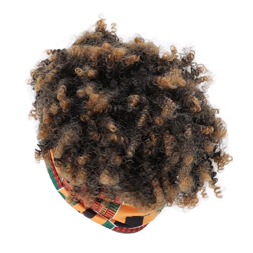 Kurze Lockige Stirnbandperücke für Frauen, Leicht, Stilvoller Look, Langlebig, kein oder Spitzenfronten, Verschiedene Styling-Optionen, Tolle Idee von ZJchao