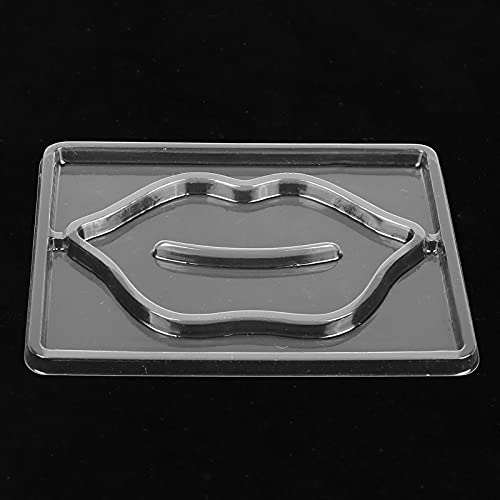 Lippenmaske Formen, 5 Stück Transparent DIY Lippenmaske Patch Form Wiederverwendbare Lip Beauty Mask Maker Tray Plate Set Lippenmasken Herstellungswerkzeug für Frauen von ZJchao
