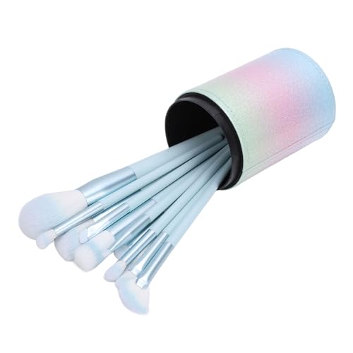 Make-up-Pinsel-Set, Professionelle Puder-Lidschatten-Rouge-Pinsel, 10-teilig, Synthetisches Kosmetiketui von ZJchao