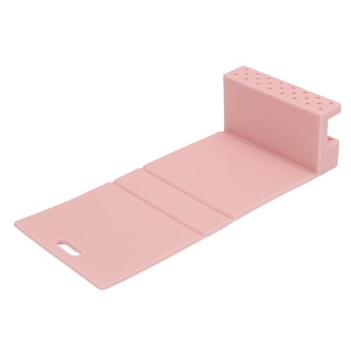 Nagelbohrer Bithalter Mehrzweck Organizer Fall Nagel Tech Bits Storage Container Sockets Anzeigen Kompakte Tragbare für Nagelkunstzubehör (PINK) von ZJchao