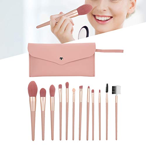 Professionelles Make-up-Pinsel-Set, 12 Packungen Make-up-Pinsel für Synthetic Makeup Foundation und Concealer, gemischte Lidschatten- und Gesichts-Make-up-Pinsel der Unterkategorie von ZJchao