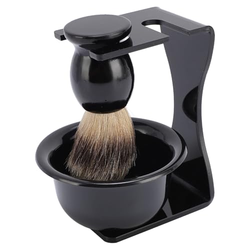 Rasierpinsel -Set Bart -Pflege -Kit für Männer Tragbare Reisewerkzeuge mit Schaum und Halter für Einfache Lagerung von ZJchao