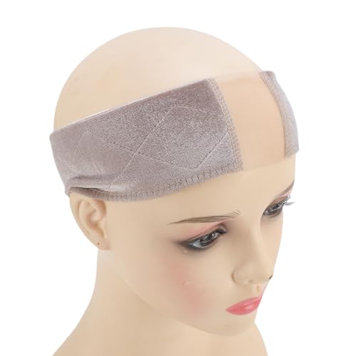 Spitzenperücken Grip Band Elastischer Nicht -Slip -Samt -Perücken -Grip -Stirnband für Frauen Verstellbare Sichere Passform mit Schwerer Verstärkter Spitze für Alle Hauttöne von ZJchao