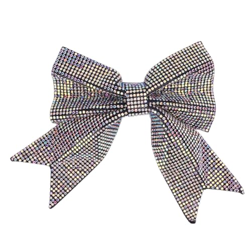 Strasshaarbogen Barrette Strasshaarclip Elegant Funkelnde Bogen Haarzubehör für Frauen Mädchen mit Farbenfrohen Strasssteinen von ZJchao