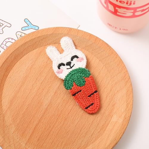 Strickhaarclip Süßer Barrette Tragbare Helle Farbgärten Frauen Frauen Weihnachtsgeschenke (Kaninchen) von ZJchao