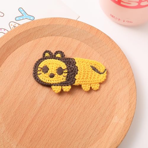 Strickhaarclip Süßer Barrette Tragbare Helle Farbgärten Frauen Frauen Weihnachtsgeschenke (Löwe) von ZJchao