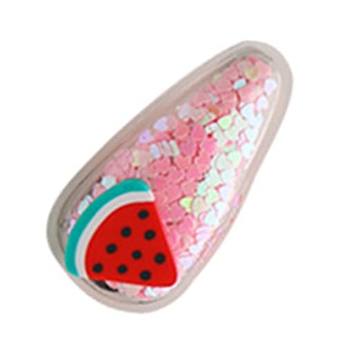 Süßer Obsthaarclip Schnappverknappung Barrette Styling Accessoires Girls Party Urlaub (Wassermelone) von ZJchao
