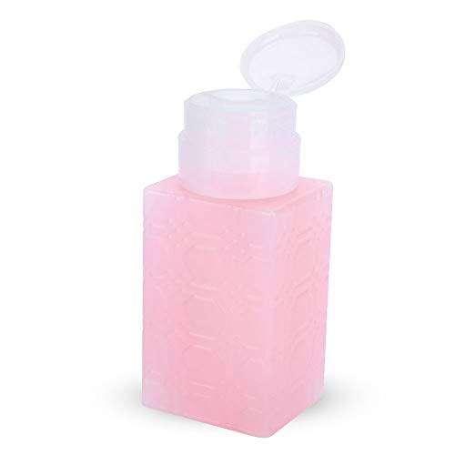 Tragbarer Nail-Art-Make-up-Entferner-Lotionsbehälter mit Pumpspender (Quadratisches Rosa) von ZJchao