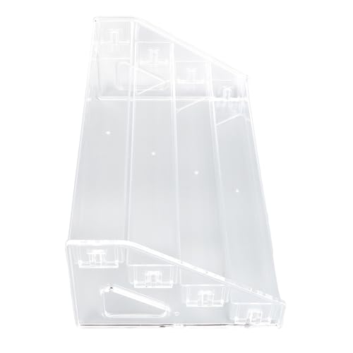 Transparentes Kosmetik-Aufbewahrungsregal mit 4 Ebenen, Großes Fassungsvermögen, 4 Ebenen, Transparentes Make-up-Display, Organizer für Lidschatten-Paletten, Kissen, Puder, von ZJchao