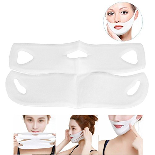 10 Pack Facelifting Verband, Facial Slimming Strap, V Zone Gel Pad Lifting Patch for Chin Up & V Line V-Form Maske für Kinn Line Kontur Lifting Up Firming Moisturizing Gesichtspflege (1) von ZJchao