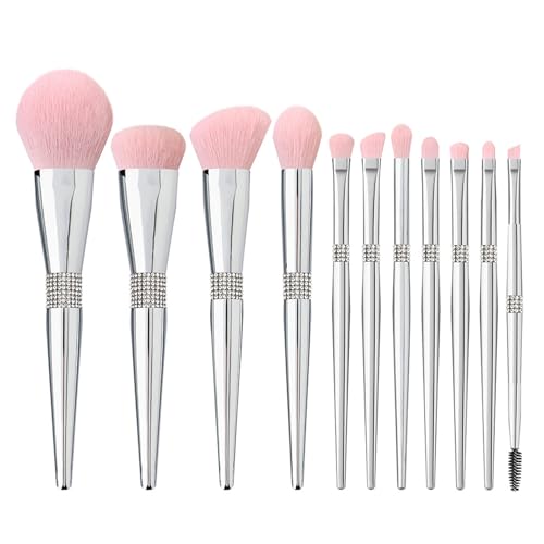 ZJchao 11pcs Make-up-Pinsel-Set Blush Pinsel Gesichtspinsel Wangenbürste Tragbare Anfänger-freundlich mit Synthetischen Fasern für Pulver-Lidschatten von ZJchao