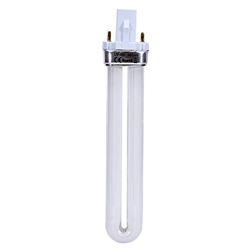 ZJchao 9W UV Ersatzröhre - 365nm Lampenröhre für Nagelkunsttrockner, 9W für NailStar Nagellampe, Dual Light Source für UV-Nageltrockner - für UV-Lampen von ZJchao