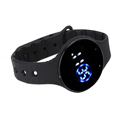 ZJchao Digital Kinderuhr, Kinder-Digitaluhr, Großes Zifferblatt, LED-Digitaluhr, Wasserdichtes Silikon-Armband, Kratzfeste LED-Elektronikuhr für Studenten, Fitness Tracker Uhr Datum Uhrzeit,(Schwarz) von ZJchao