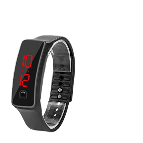 ZJchao Digitale Herren Sportuhr, LED Armbanduhr Sport Silikonarmband Wasserdicht Elektronisch Militär Armeeuhren Digitale 12 Stunden Zifferblatt Armbanduhr mit Elektronischem Display von ZJchao