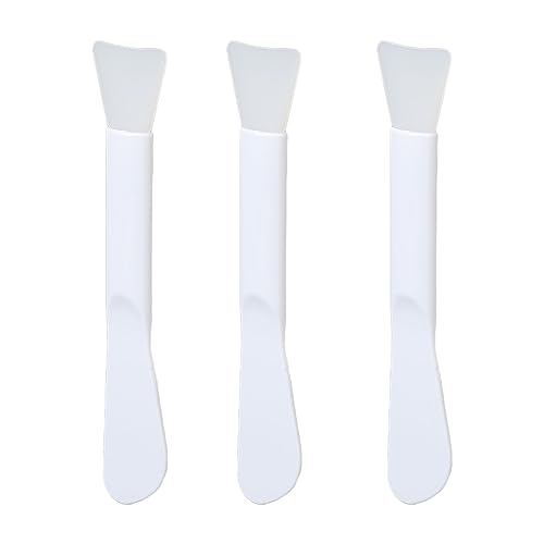 ZJchao Doppelkopfmaske Pinsel Silikon Gesichtsmaske Applikator Waschbares Ergonomisches Design für Lehmmasken Cremes Kosmetikerinnen Frauen von ZJchao