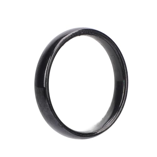 ZJchao Edelstahl Ring Elektro Platte Finish Modeschmuck Zubehör Glatter Ehering für Männer Frauen von ZJchao