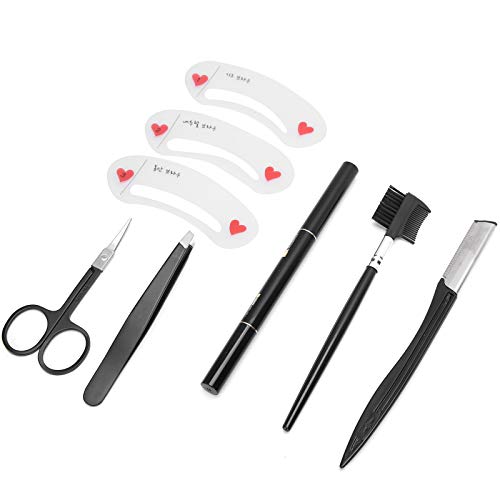 ZJchao Eyebrow Trimmer Set für Frauen Make -up -Werkzeuge Augenbrauen Bleistift 8pcs Edelstahl Schnellverkleidung Kleiner Bequeme Reisegröße von ZJchao