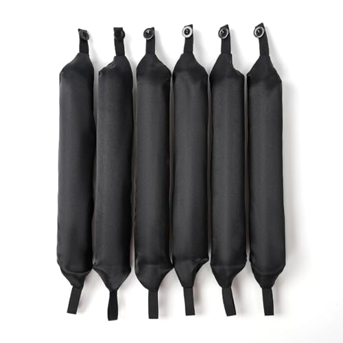 ZJchao Fauzhaar -Lockener -Set -Schaumwalzen Big Wavy Curling Rohrknopf Styling für Look Handtuch Stoff Schwarz Rosa Blau 6pcs Home Salon (ohne Haarbänder) von ZJchao