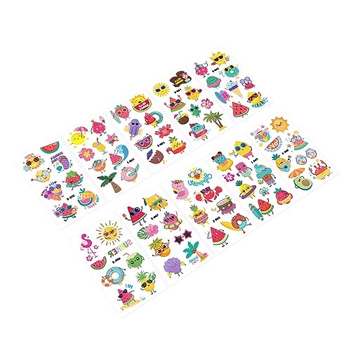 ZJchao Funkelnde Wasserdichte Temporäre Tattoos 10pcs Animal Designs Festival Partyzubehör für Erwachsene Sommerdekorationen (Typ 1) von ZJchao