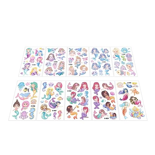 ZJchao Funkelnde Wasserdichte Temporäre Tattoos 10pcs Animal Designs Festival Partyzubehör für Erwachsene Sommerdekorationen (Typ 2) von ZJchao