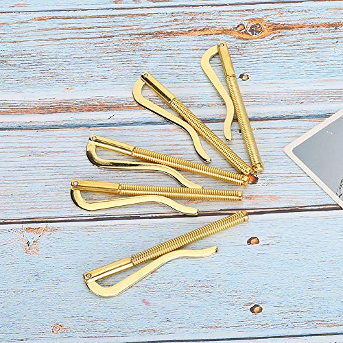 ZJchao Geldclip, Brieftasche Clamp/Holder Money Clamp/Holder Wallet Hohe Härte Feder 80 Mm mit 5pcs für Lederbrieftasche (Gold) von ZJchao