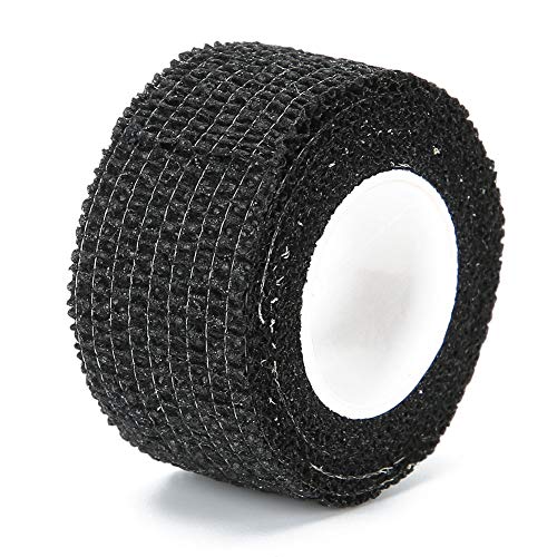 ZJchao Grip Tape, 5pcs Bandage Verfügbarem Selbstklebstoff Grip Cover Wrap Adhäsive Bandagen Bandage Grip Tape für Maschinengriff (BLACK) von ZJchao