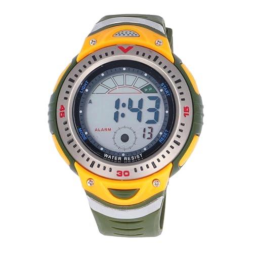 ZJchao Herren-Digitaluhr mit Stoppuhr, Kalender, Alarm, LED-Licht, Wasserdicht, 50 M, Outdoor-Sportuhr, OD, Grün ZJchao Herren-Digitaluhr mit Stoppuhr, Kalender, Alarm, LED-Licht, Wasserdicht, 50 M, Outdoor-Sportuhr, OD, Grün von ZJchao