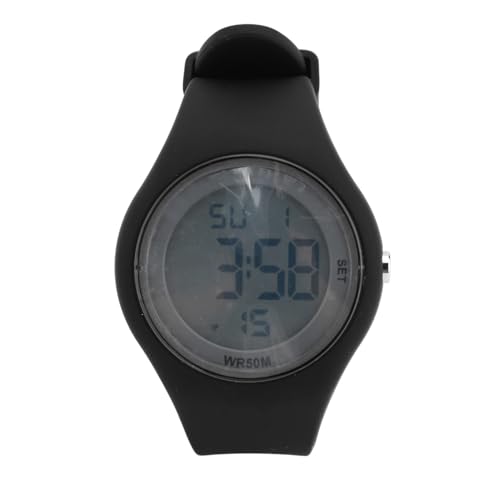ZJchao Kids Digital Watch Childrens Sporty Watch mit 50 M Wasseralarm Stoppuhr EL Backlight Kalender Soft Band für Jungen Mädchen Im Alter von 5-15 Jahren (Black) von ZJchao